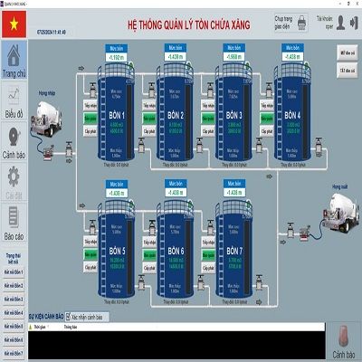 Phần mềm quản lý tồn chưa xăng dầu